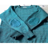 Leather Elbow Patches - Example of stitching - not for sale! 